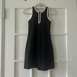 NWOT Girlfriend Collective Zip Front Dylan Tank Dress in Black -- Size XS